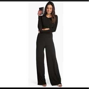 Slinky Top Knot Palazzo Pant Set
